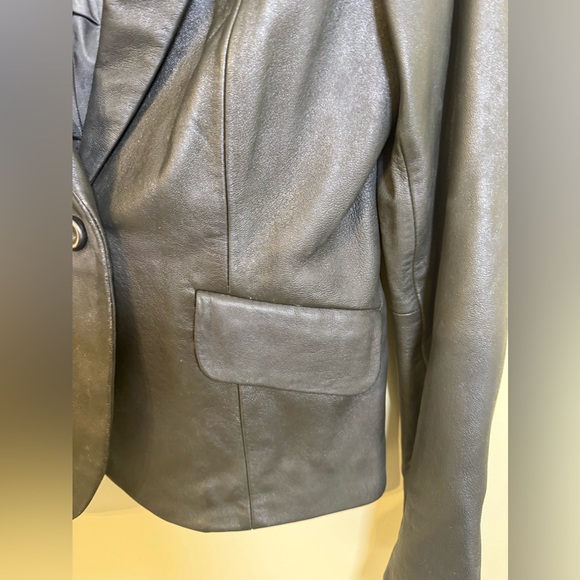 Kasper Leather Blazer *GOOD USED CONDITION* - Picture 5 of 16